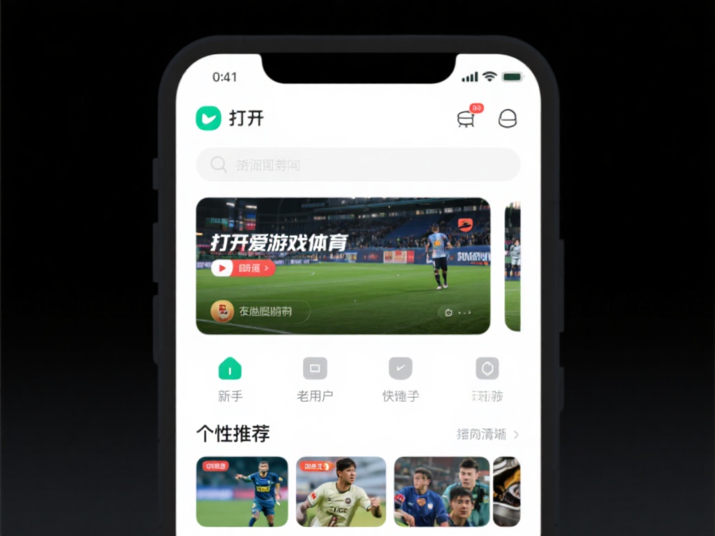 打开爱游戏体育App的第一印象，往往来自于它的界面