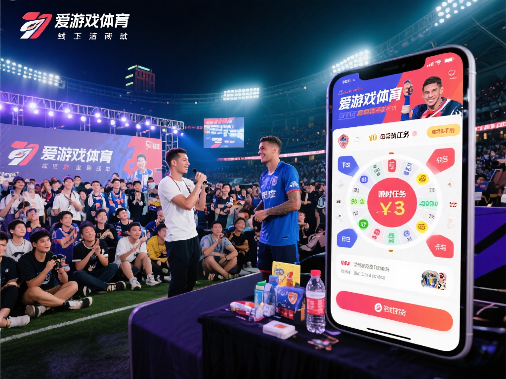 在最近的一次活动中，爱游戏体育采用了线上线下联动的