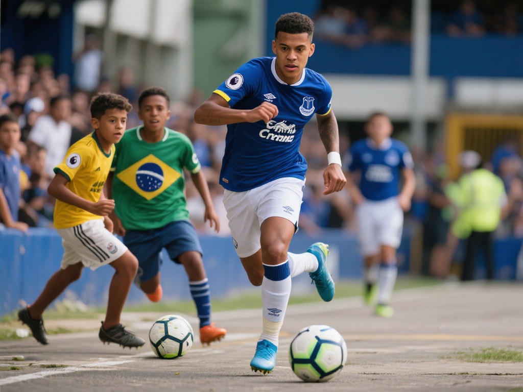 理查利松的足球生涯充满了励志色彩。出生于巴西新韦内