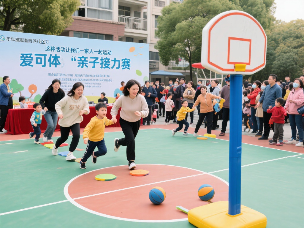 以去年慈溪某社区举办的爱可体育游戏活动为例，活动当